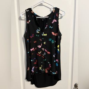 Spense M Butterfly Print Top